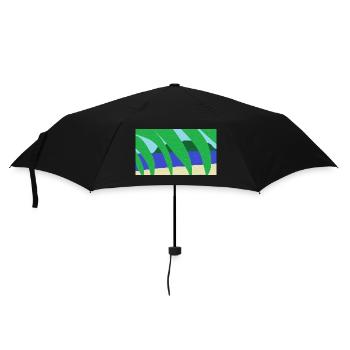 Vague souvenir de vacances - Parapluie standard - noir - Devant