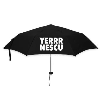 Yerrr Nescu - Regenschirm (klein) - Schwarz - Vorne