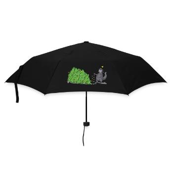 Norby et le sapin de noël (sans texte) - Parapluie standard - noir - Devant