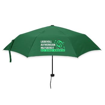 Sternzeichen Krebs - Eigenschaften - Regenschirm (klein) - Flaschengrün - Vorne