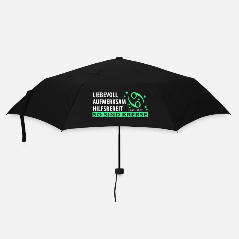 Sternzeichen Krebs - Eigenschaften - Regenschirm (klein) - Schwarz