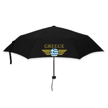 J’aime la Grèce, Style Design T-Shirt - Parapluie standard - noir - Devant