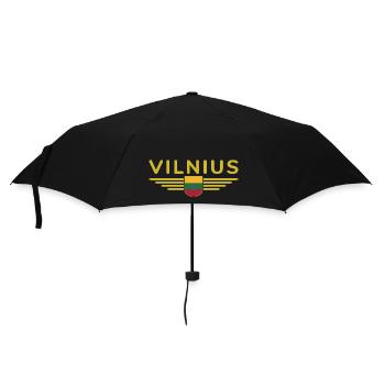 Vilnius T-Shirt – Stylish Statement - Umbrella (small) - black - Front