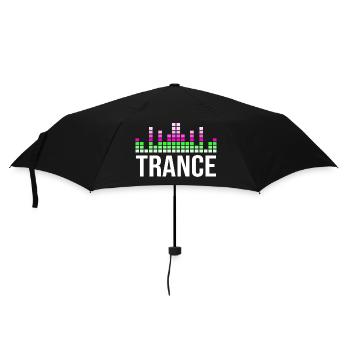Trance music - Umbrella (small) - black - Front