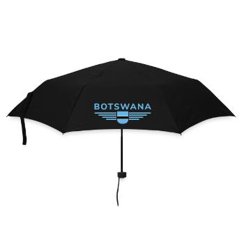 Botswana T-Shirt für Fans - Regenschirm (klein) - Schwarz - Vorne