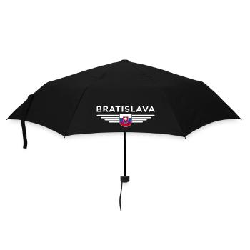 Bratislava, Slovakia Style Design T-Shirt - Umbrella (small) - black - Front