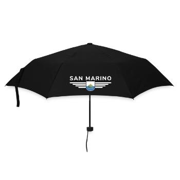 Ich liebe San Marino, Eleganz Stil Design T-Shirt - Regenschirm (klein) - Schwarz - Vorne