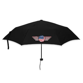 I Love USA, Elegance Style Design T-Shirt - Umbrella (small) - black - Front