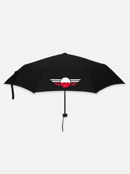 J’aime la Pologne, T-shirt design de style élégance - Parapluie standard - noir