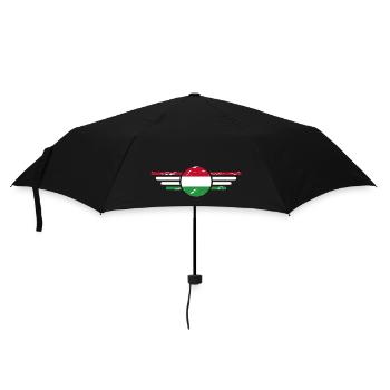I Love Hungary, Elegance Style Design T-Shirt - Umbrella (small) - black - Front