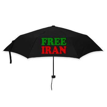 Free iran - Regenschirm (klein) - Schwarz - Vorne