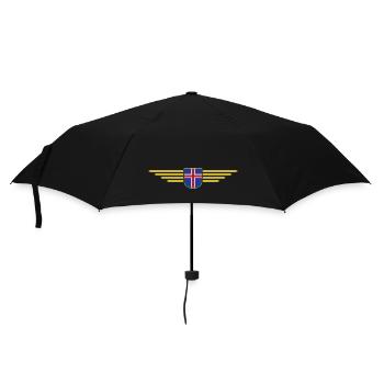 I Love Iceland Design T-Shirt Outfit - Umbrella (small) - black - Front
