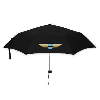 Botswana T-Shirt für Fans - Regenschirm (klein) - Schwarz - Vorne