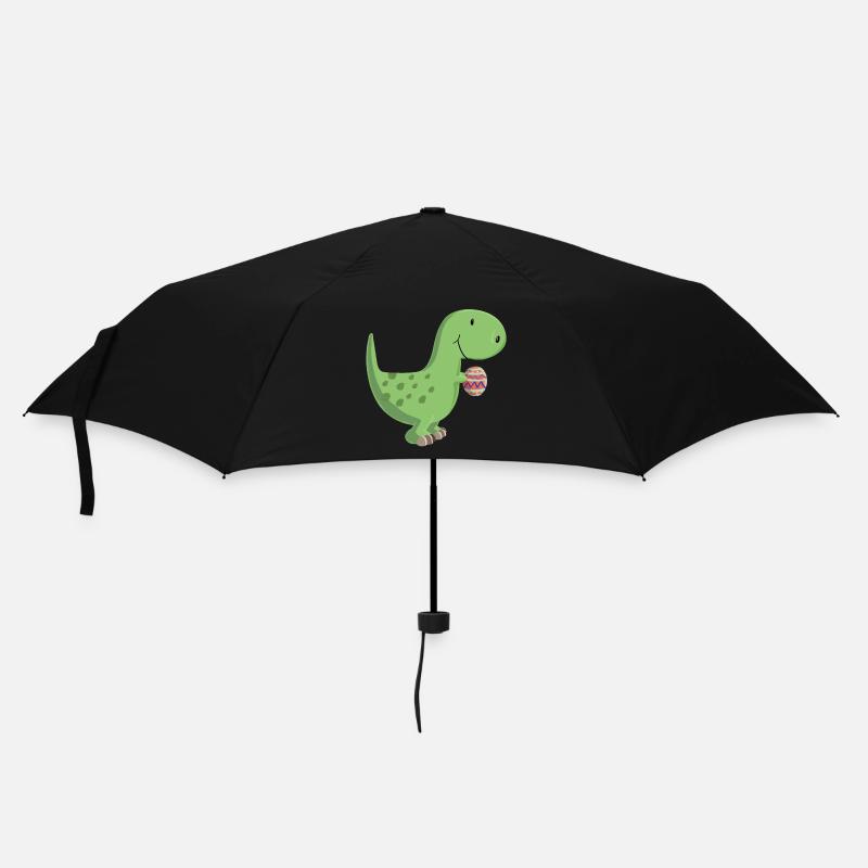 Dino with egg - Umbrella (small) - black