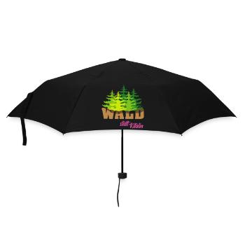 wald statt ritalin forest Sprüche Motivation - Regenschirm (klein) - Schwarz - Vorne