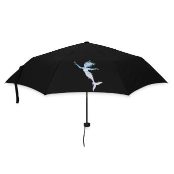 sirène ludique dans des couleurs pastel fraîches - Parapluie standard - noir - Devant