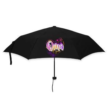 Oma - Regenschirm (klein) - Schwarz - Vorne