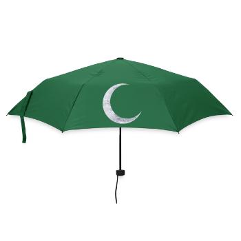 délicate lune d’argent chatoyante - Parapluie standard - vert bouteille - Devant