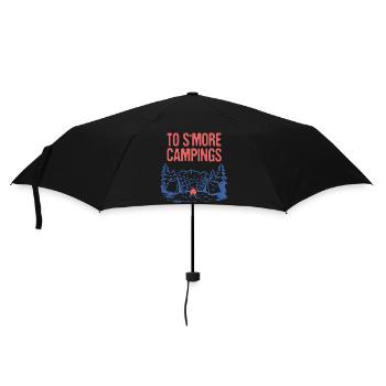 Vers S’more Campings Camper Dictons Camp Citations - Parapluie standard - noir - Devant
