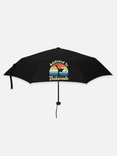Taekwondo - Regenschirm (klein) - Schwarz