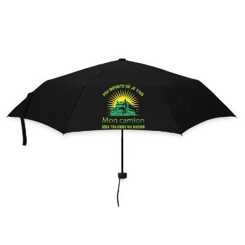 Idée cadeau camion humour - Parapluie standard - noir - Devant