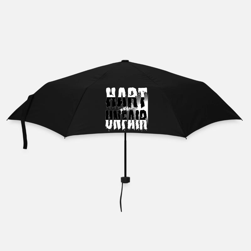 HART und UNFAIR - Regenschirm (klein) - Schwarz