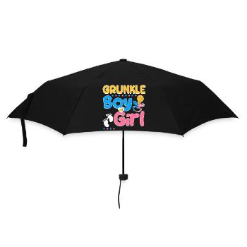 Pink or Blue Grunkle Loves You Best Great-Uncle - Regenschirm (klein) - Schwarz - Vorne