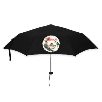 Œuvres de Ying et Yang - Parapluie standard - noir - Devant