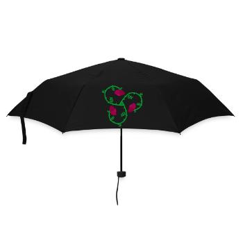 Dornentriskele Color - Regenschirm (klein) - Schwarz - Vorne