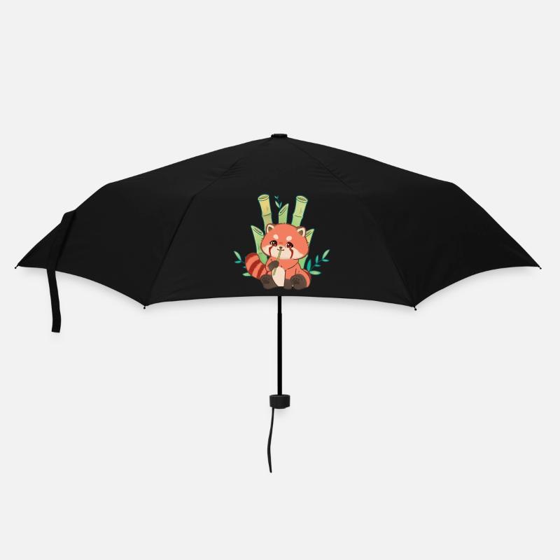 Panda chibi et bambous - Parapluie standard - noir