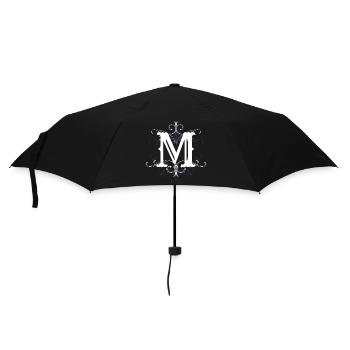 Buchstabe M Buchstabe-M - Regenschirm (klein) - Schwarz - Vorne