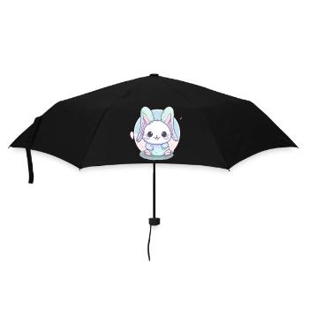 Lapin de Pâques Lapin de Pâques Cadeau - Parapluie standard - noir - Devant