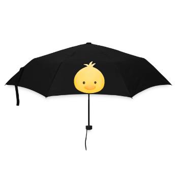 Yellow duck - Umbrella (small) - black - Front