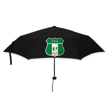 Aba Nigeria Flaggen Wappen Design - Regenschirm (klein) - Schwarz - Vorne