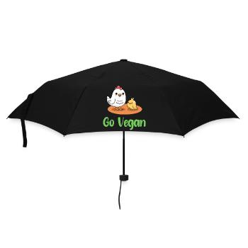 Design de poulet pour les fiers végétaliens - Parapluie standard - noir - Devant
