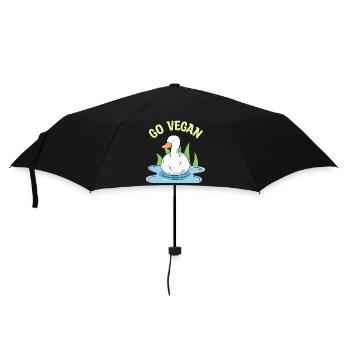 Conception de canard pour les fiers végétaliens - Parapluie standard - noir - Devant