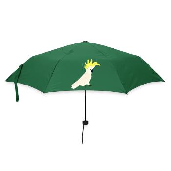 Cockatoo, Parrot, Bird, Yellow-crested Cockatoo - Umbrella (small) - bottlegreen - Front