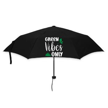 Uniquement des vibrations vertes - Parapluie standard - noir - Devant