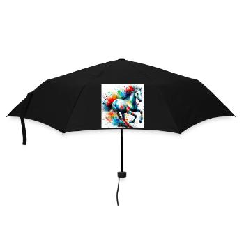 Horse - Umbrella (small) - black - Front