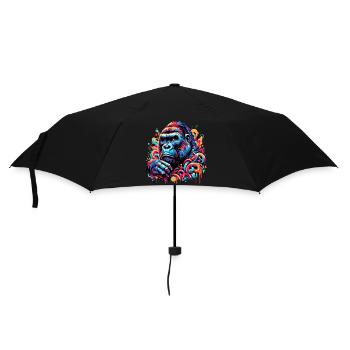 Gorilla - Regenschirm (klein) - Schwarz - Vorne