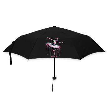 Danseuse de ballet avec tutu - Parapluie standard - noir - Devant