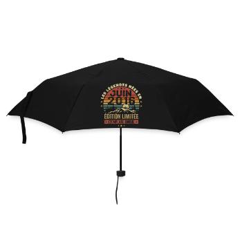 Born In June 2016 Vintage June 2016 Birthday - Umbrella (small) - black - Front