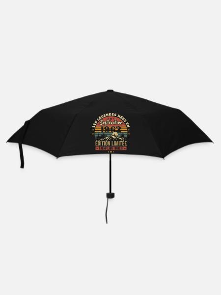 Retro 1962 - Legends born in September 1962 - Umbrella (small) - black