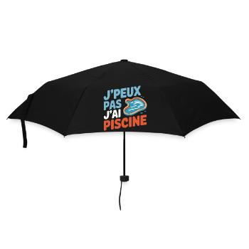 J'peux pas, j'ai piscine - Parapluie standard - noir - Devant