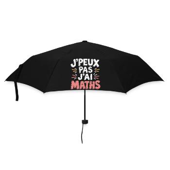 J'peux pas, j'ai maths - Parapluie standard - noir - Devant
