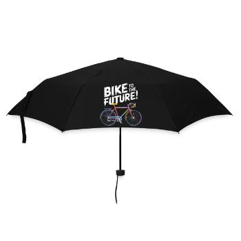 Futuristisches Fahrraddesign - Regenschirm (klein) - Schwarz - Vorne