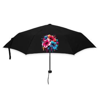 Hibiscus Flowers - Umbrella (small) - black - Front