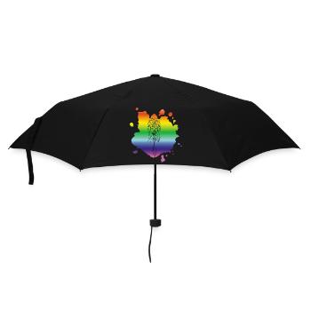 Mehrfarbiger Traumfänger - Regenschirm (klein) - Schwarz - Vorne