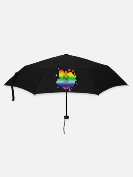 Mehrfarbiger Traumfänger - Regenschirm (klein) - Schwarz