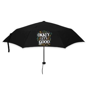 Okkey let's go - Parapluie standard - noir - Devant